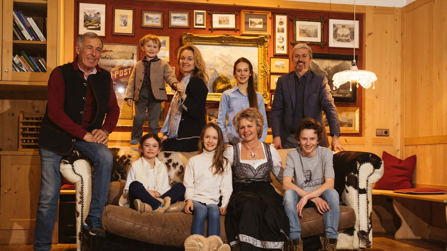Die Gastfamilie Thöni-Gander des Hotel Bella Vista der Stelvio Hotels